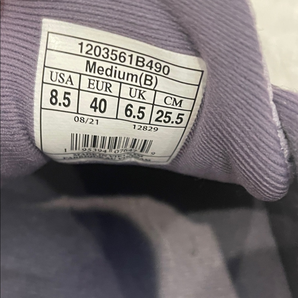 Brooks Ghost 14 Running Shoes Purple and Peach accents in color. - Picture 5 of 7